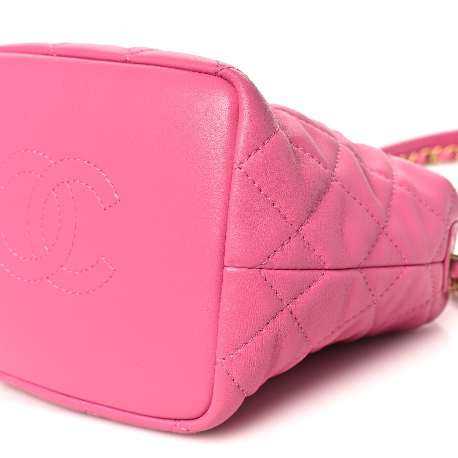Chanel Lambskin Quilted Small Perfect Meeting Hobo Pink 10 of 10