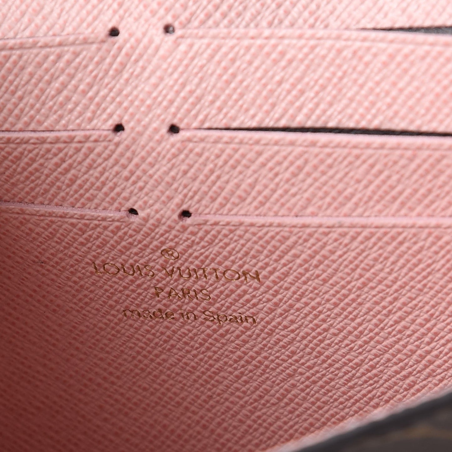 Monogram Jeanne Wallet Rose Ballerine