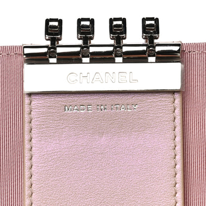 Chanel Iridescent Calfskin Quilted Classic 4 Key Holder Wallet Pink 8 of 13
