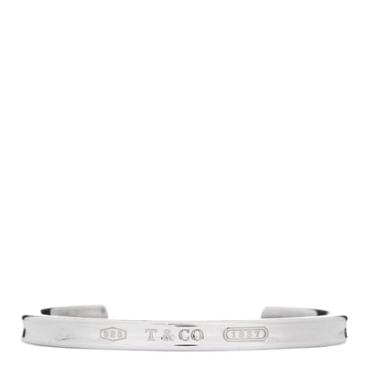 Tiffany Sterling Silver Narrow 1837 Cuff Bracelet 1 of 3