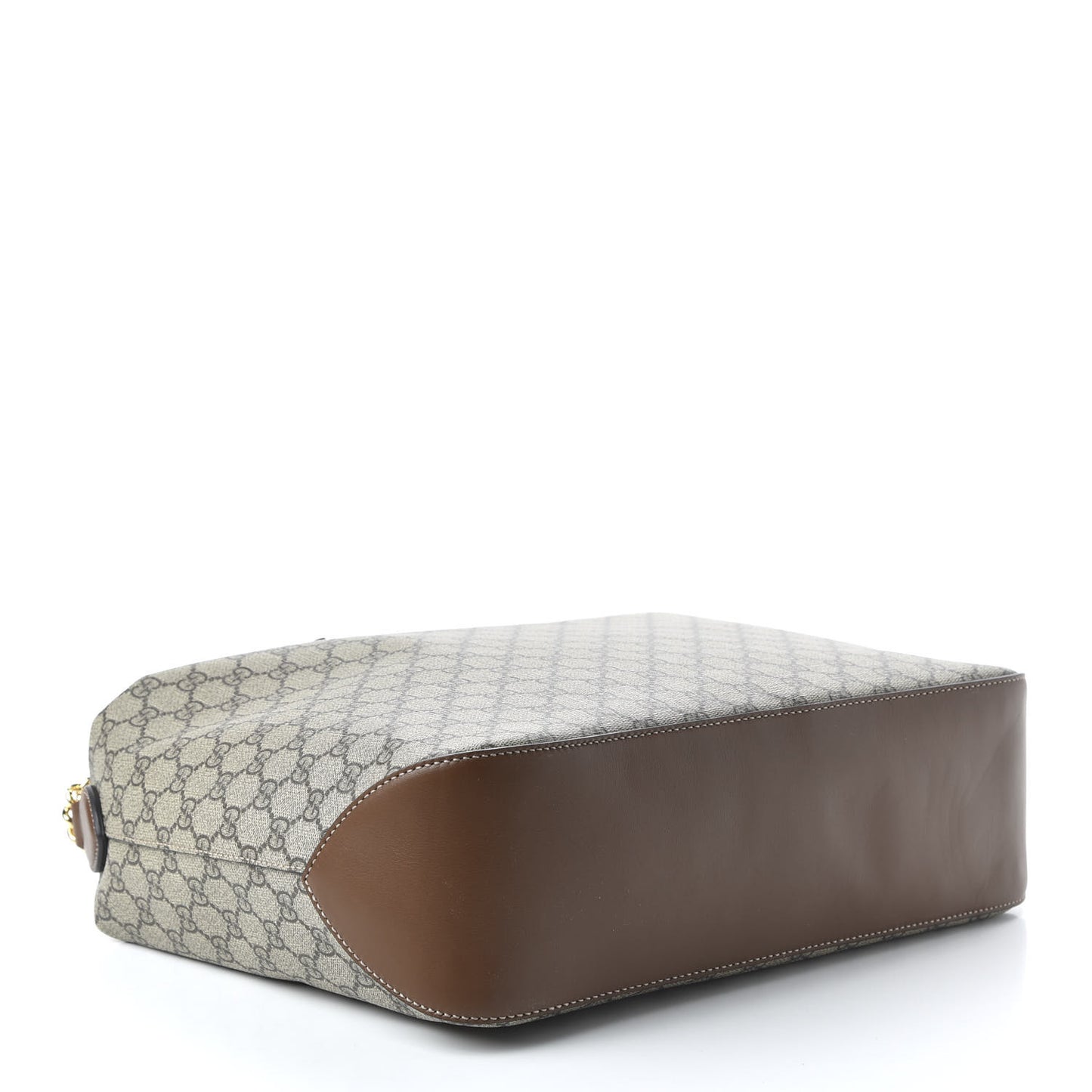 GG Supreme Monogram Large Linea A Hobo Light Brown