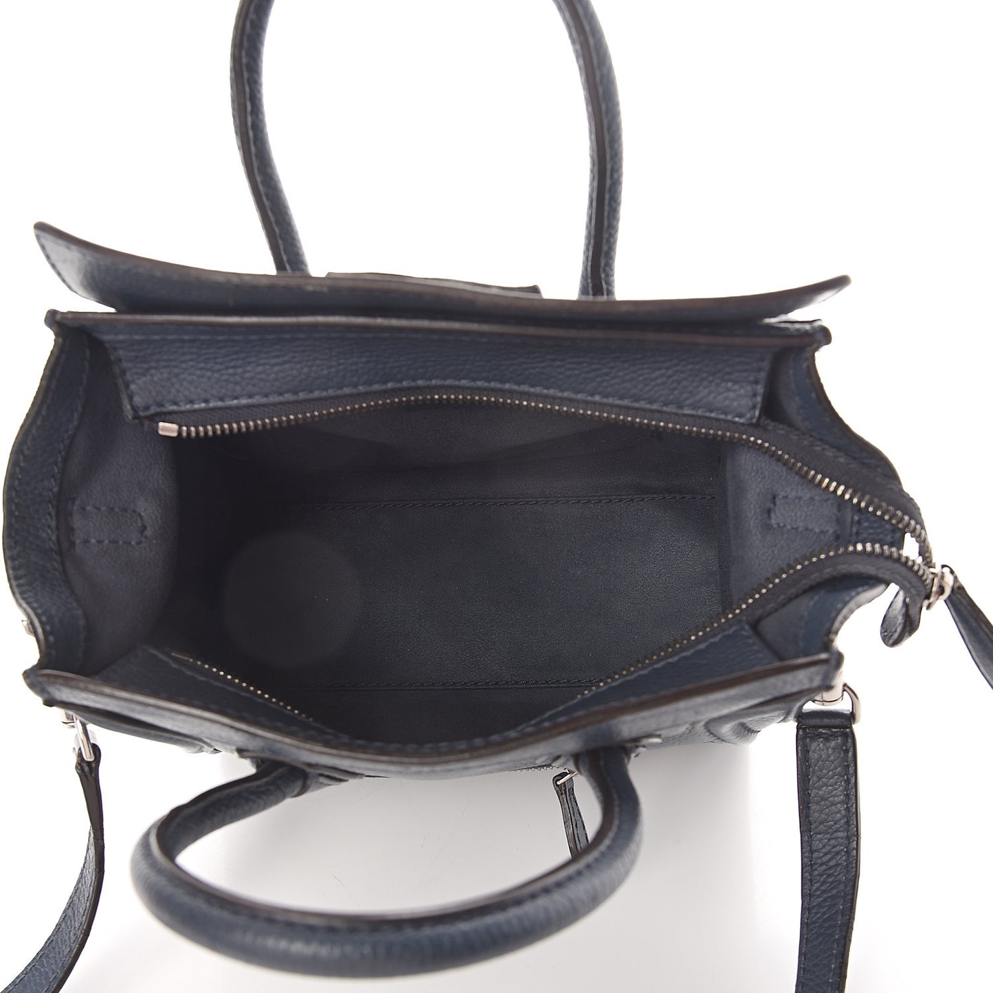 Drummed Calfskin Nano Luggage Orage
