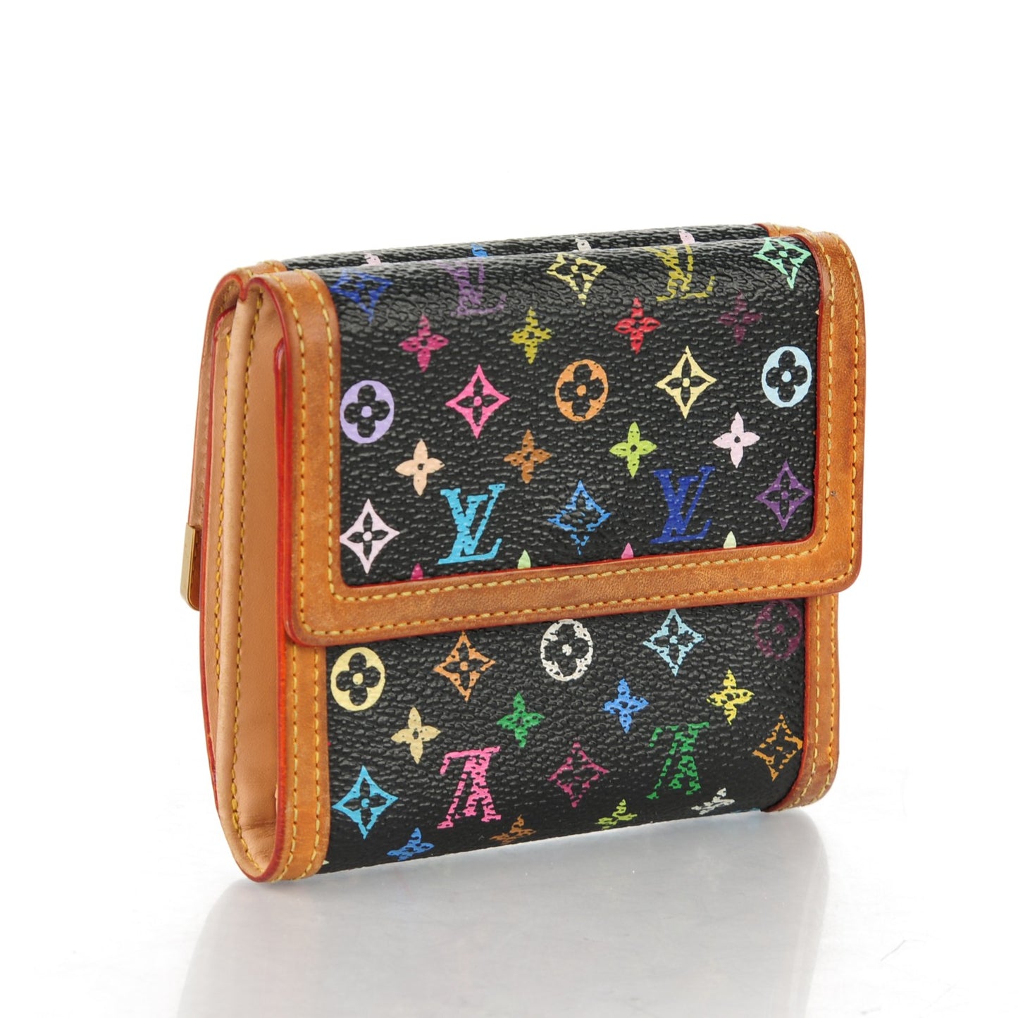 Monogram Multicolor Porte-Monnaie Billets Wallet Black
