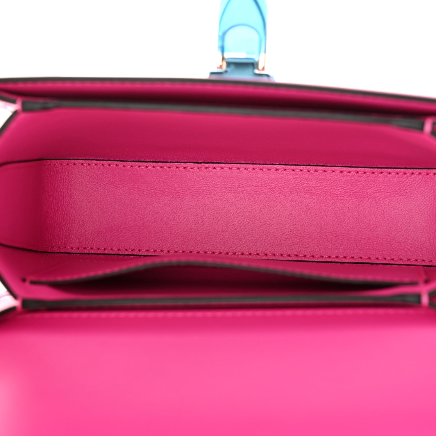 Valentino Garavani Smooth Calfskin Enamel Tonal Small Rockstud23 Shoulder Bag Pink PP 5 of 9