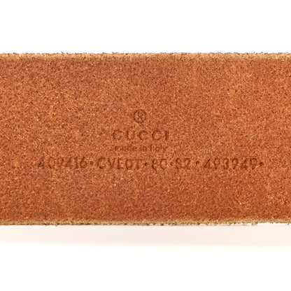 Gucci Faded Calfskin Double G 40mm Belt 80/32 Cuir 5 of 7