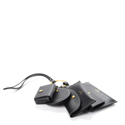 Celine Smooth Calfskin Multi Key Ring Wristlet Black 3 of 5