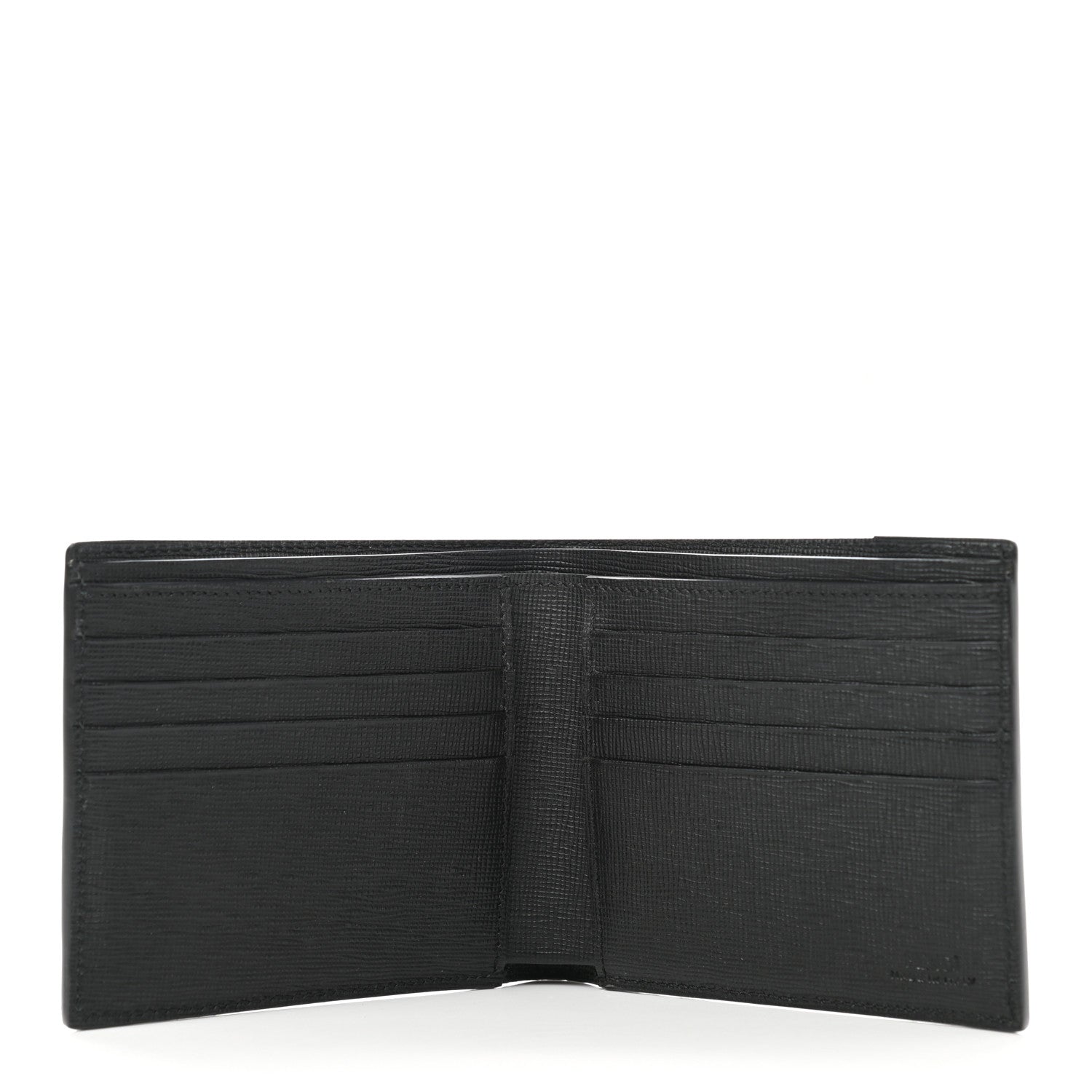 Fendi Vitello Elite Granite Monster Eyes Bi-fold Wallet Navy 5 of 8