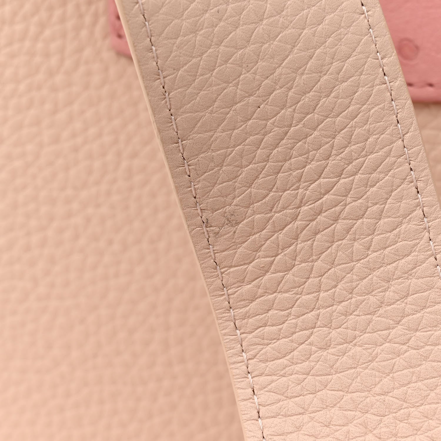Louis Vuitton Taurillon Ostrich Capucines BB Powder Pink Beige 10 of 10