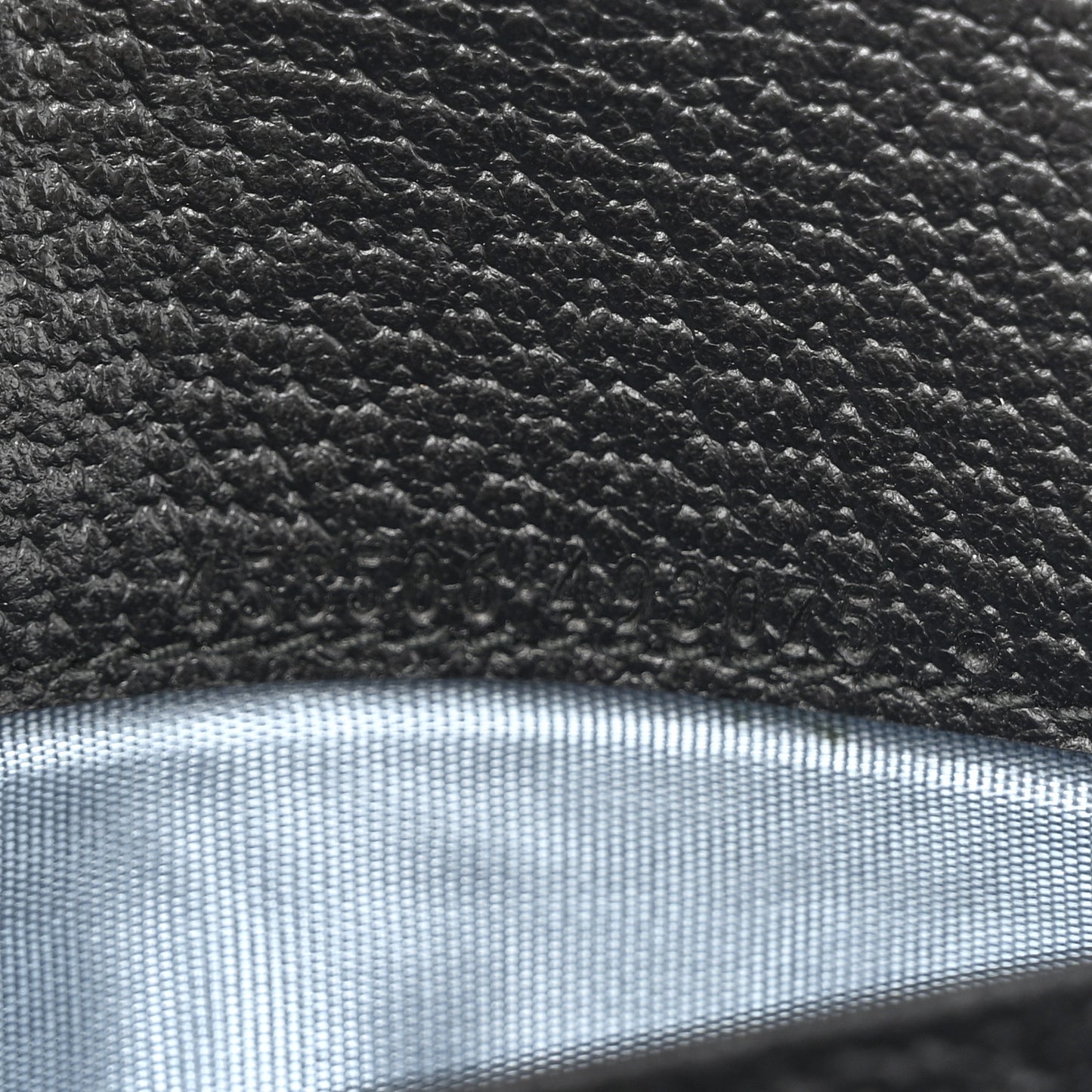 Grained Calfskin Bee Star Continental Chain Wallet Black