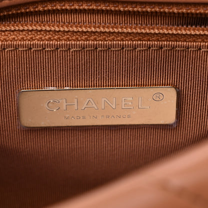 Chanel Lambskin Quilted Medium Chanel 19 Flap Brown 5 of 8