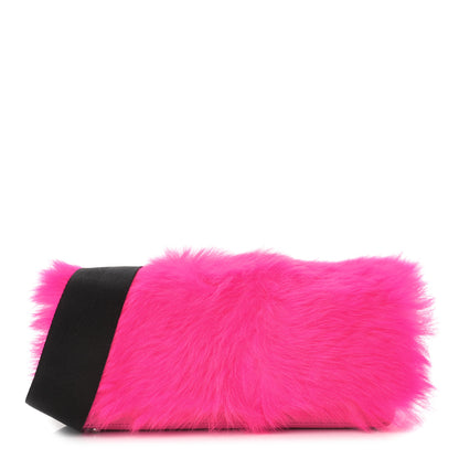 3.1 Phillip Lim Shearling Calfskin Ray Baguette Crossbody Neon Pink 1 of 10