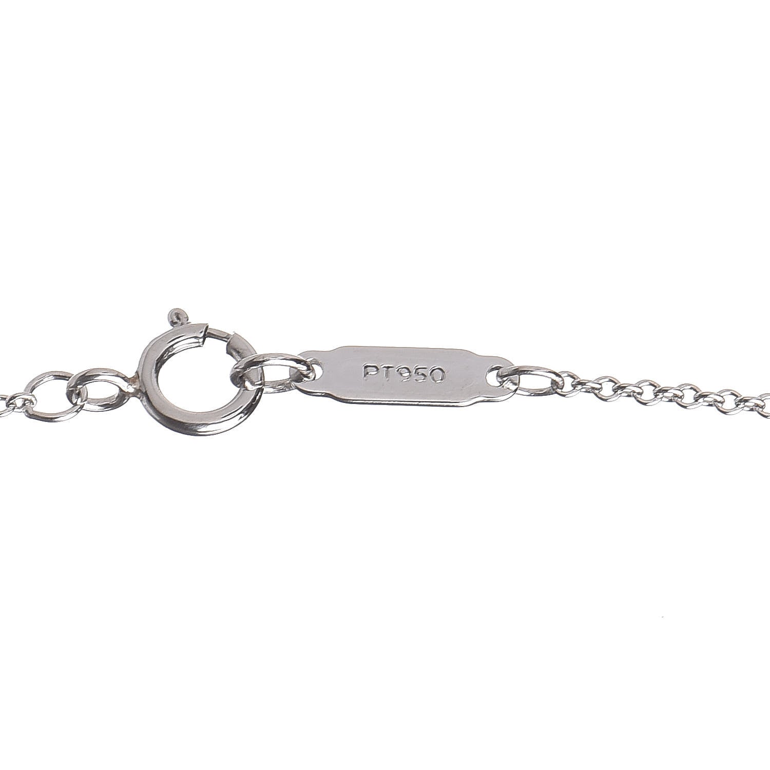 Tiffany Platinum Diamond Heart Pendant Necklace 5 of 6