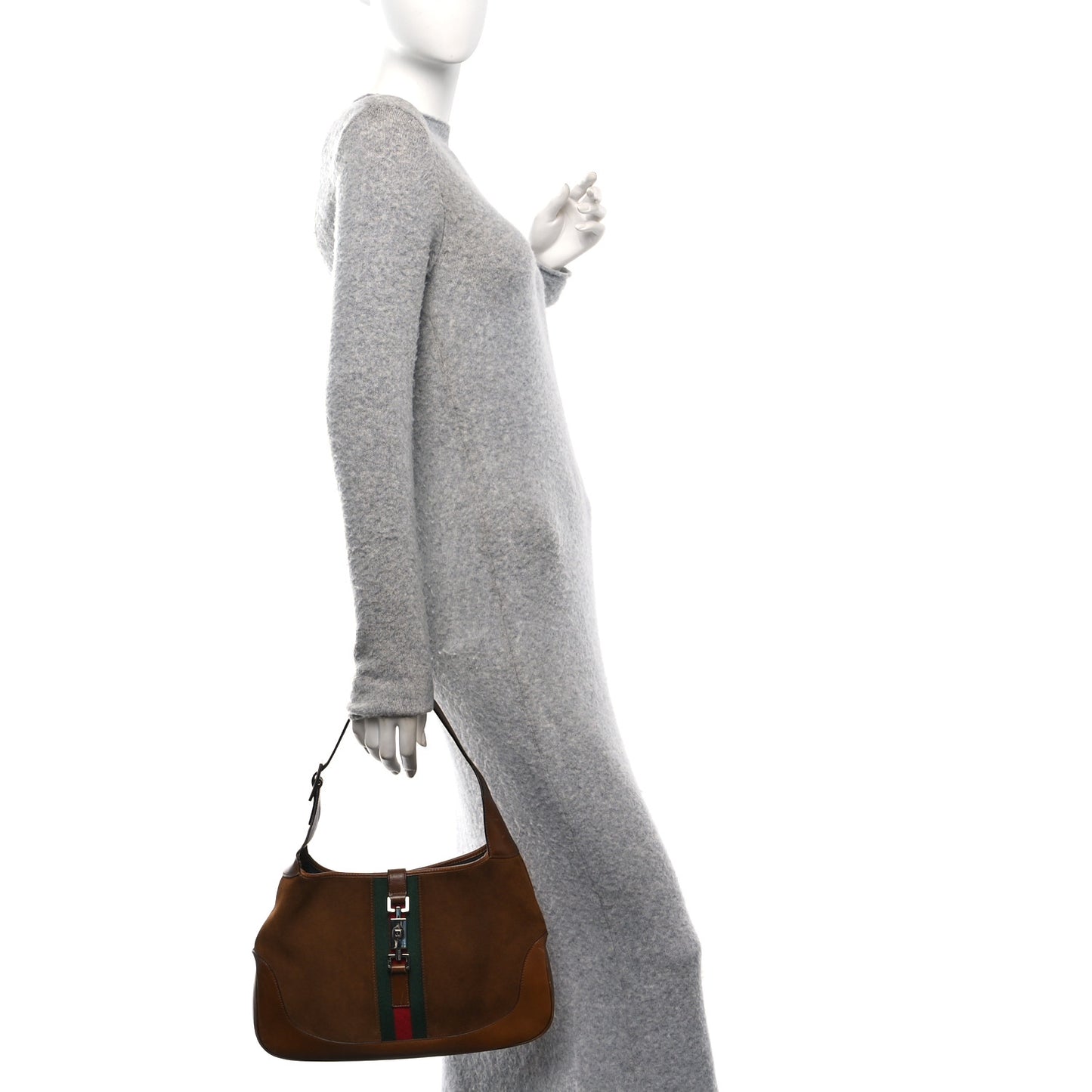 Suede Web Small Jackie O Hobo Light Brown Light Brown