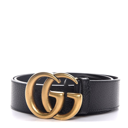 Gucci Textured Calfskin Double G 40mm Belt 85 34 Black 1 of 6