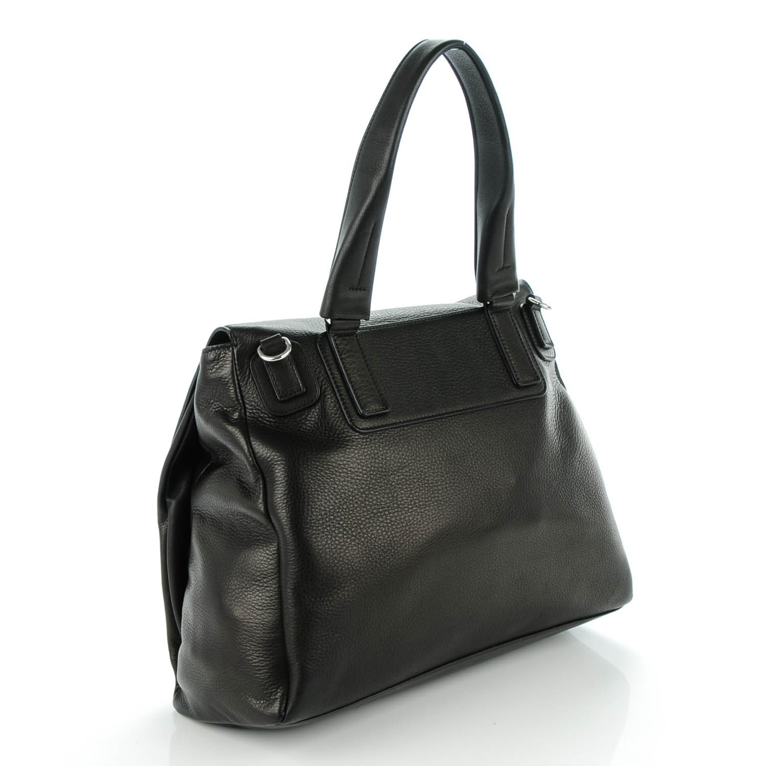 Givenchy Waxy Grained Calfskin Medium Pandora Pure Flap Bag Black 3 of 7