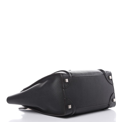 Celine Drummed Calfskin Micro Luggage Black 4 of 16