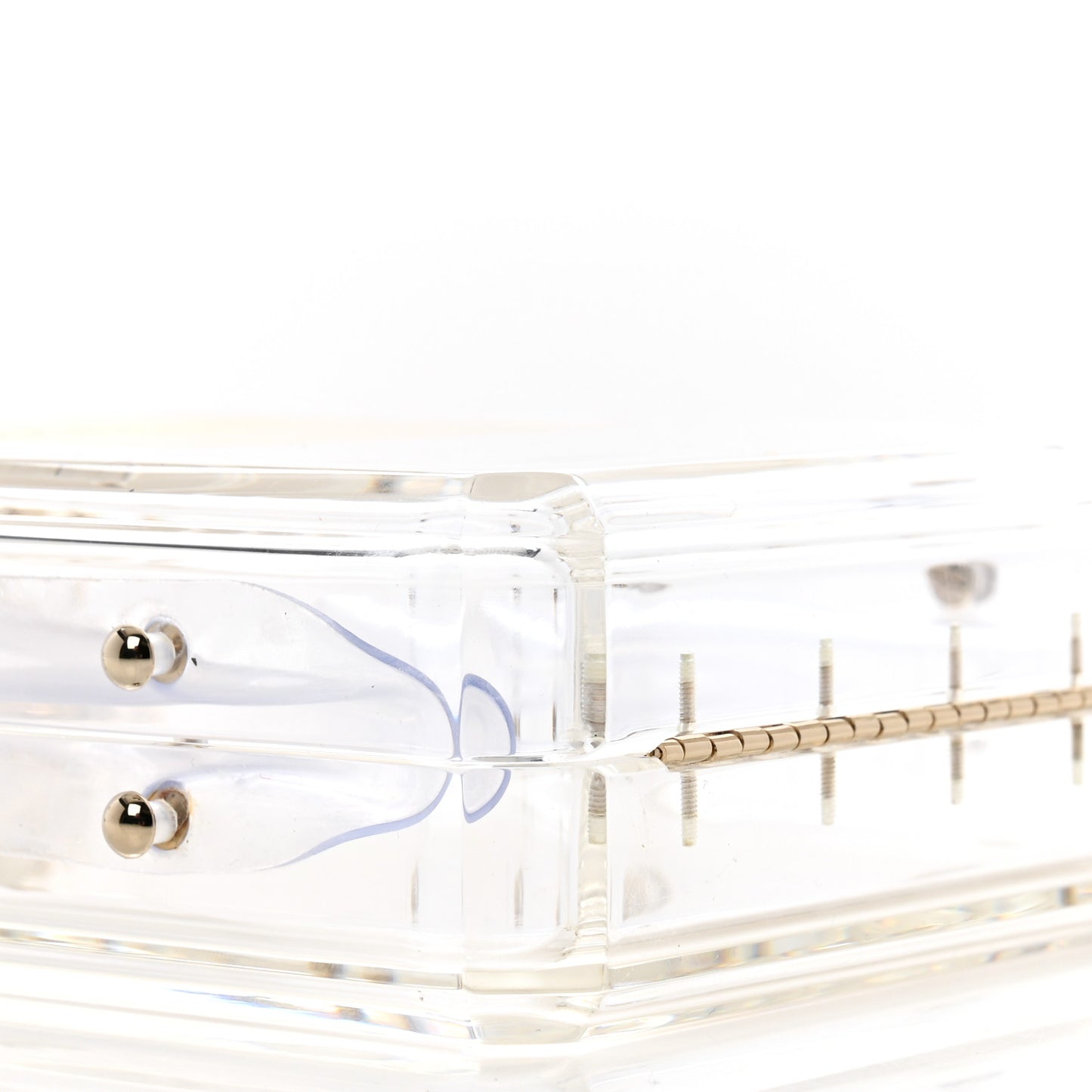 Transluscent Plexiglass Perfume Bottle Clutch