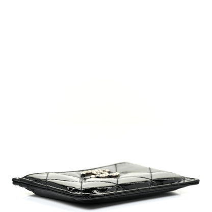 Chanel Patent Quilted Brilliant Card Holder Black 4 of 14