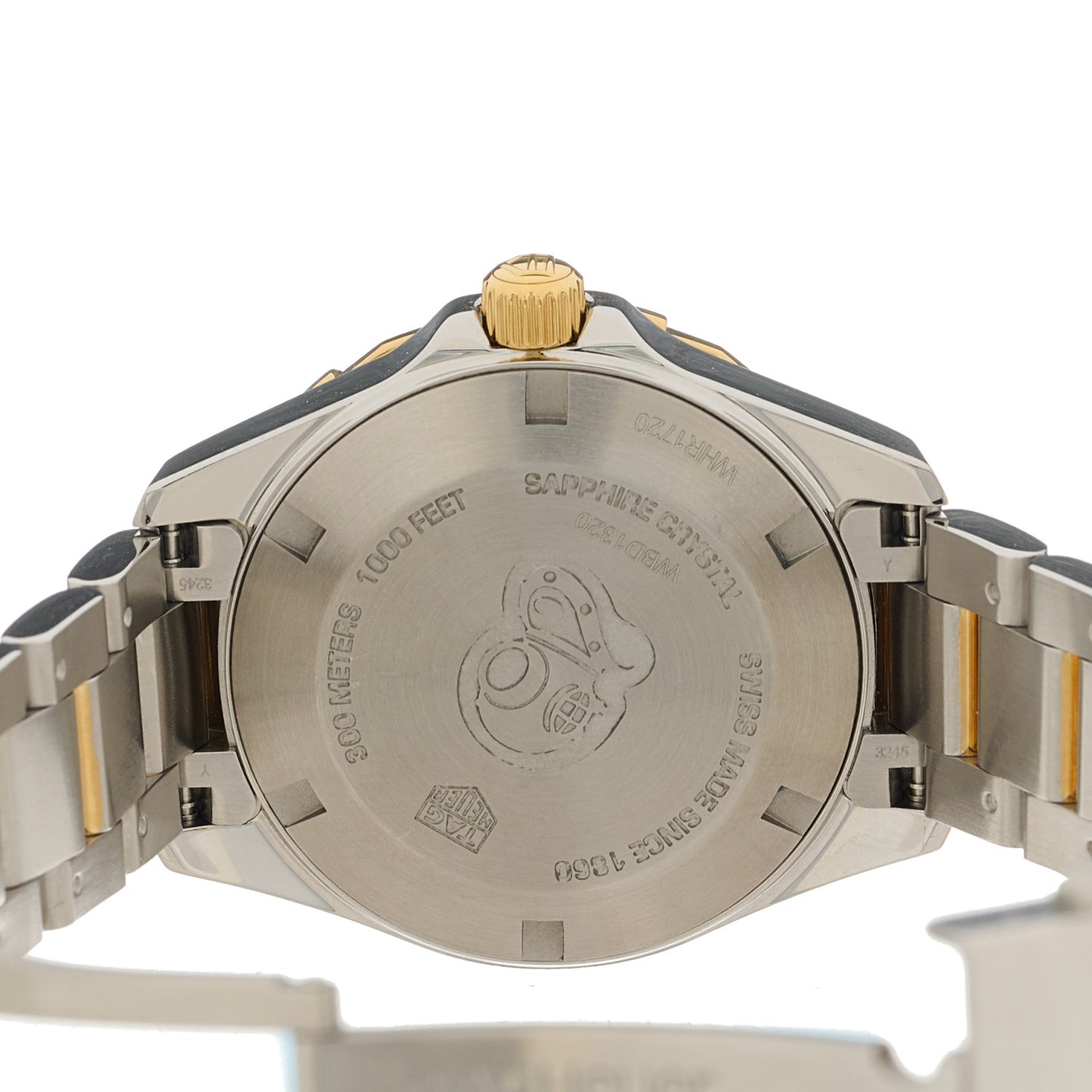 Stainless Steel 18K Yellow Gold Mother of Pearl 32mm Aquaracer Quartz Watch WBD1320
