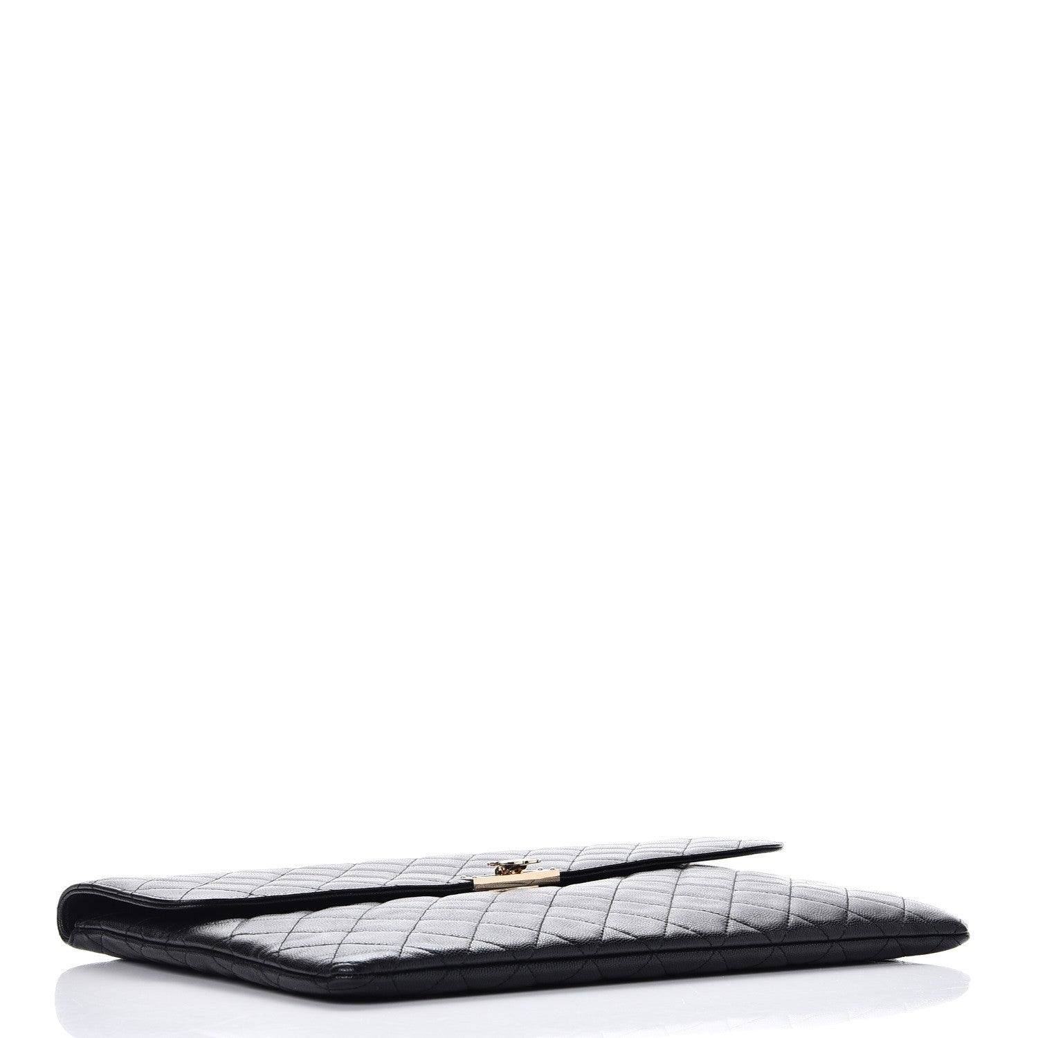 Chanel Caviar Quilted Large Golden Class Pouch Black 5 of 8