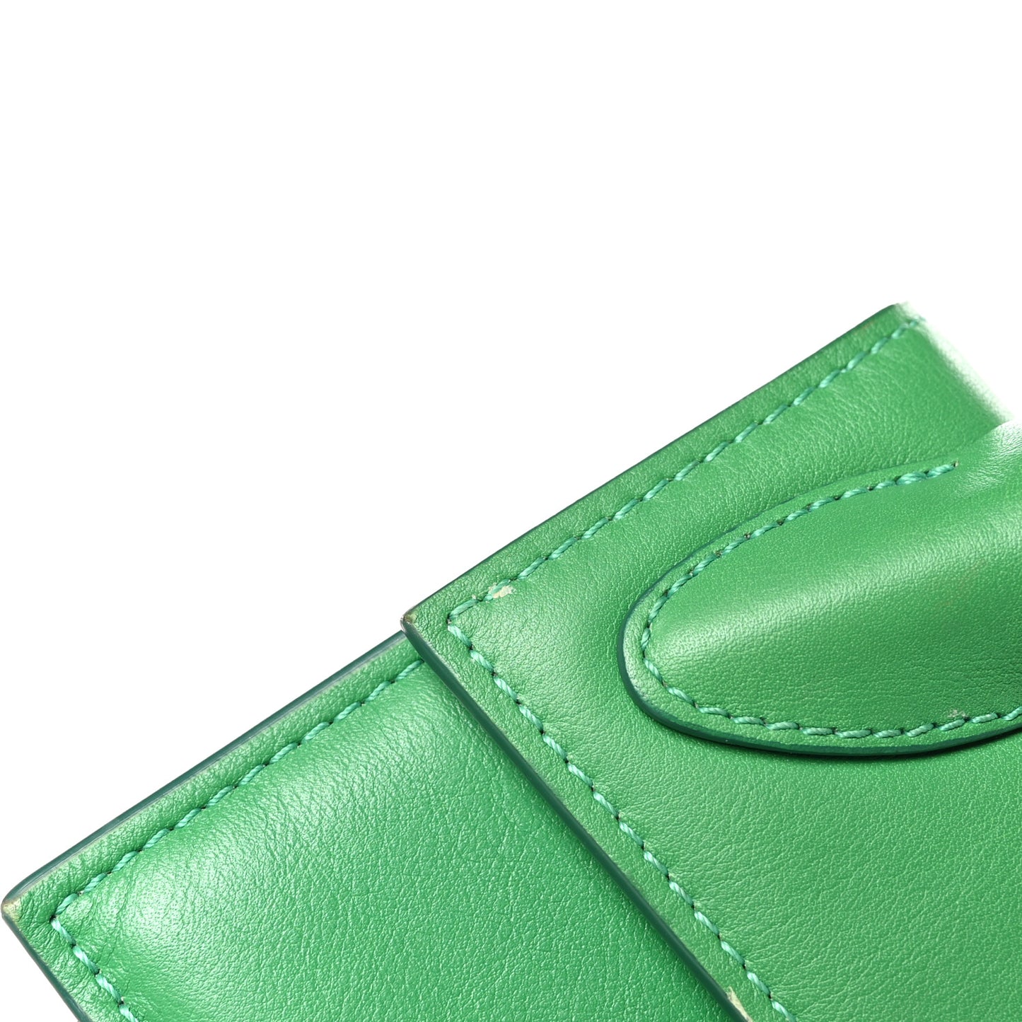 Smooth Calfskin Le Chiquito Long Green