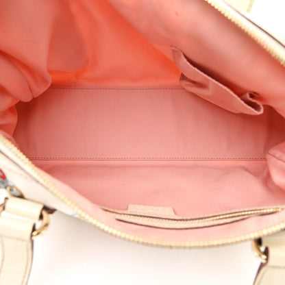 Gucci Satin Print Small Charmy Boston White 6 of 15