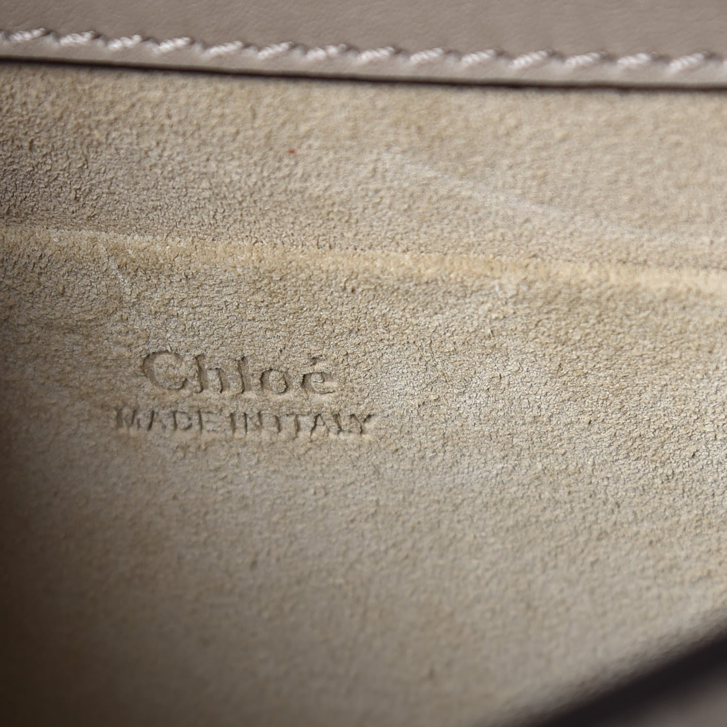 Chloe Calfskin Suede Small Nile Bracelet Bag Motty Grey 6 of 8