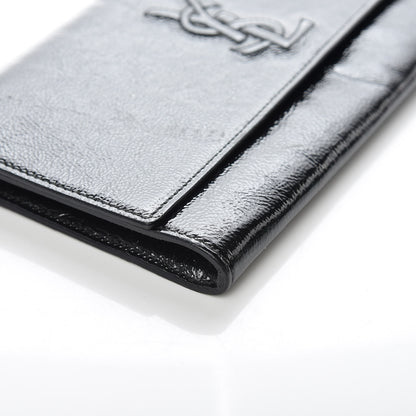 Saint Laurent Textured Patent Monogram Small Belle De Jour Clutch Black 5 of 12