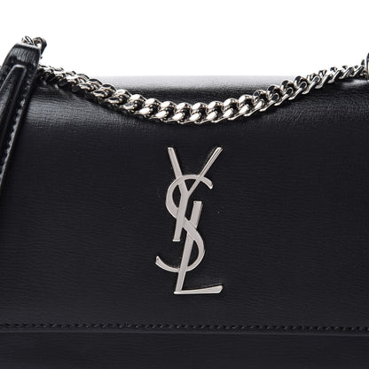 Saint Laurent Calfskin Monogram Sunset Chain Wallet Black 11 of 12