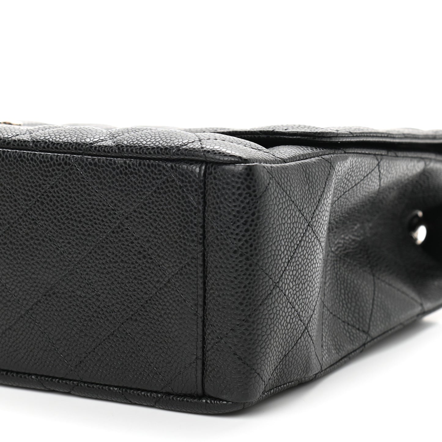 Caviar Quilted Maxi Single Flap Black