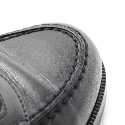 Chanel Lambskin CC Penny Loafers 36.5 Black 10 of 10
