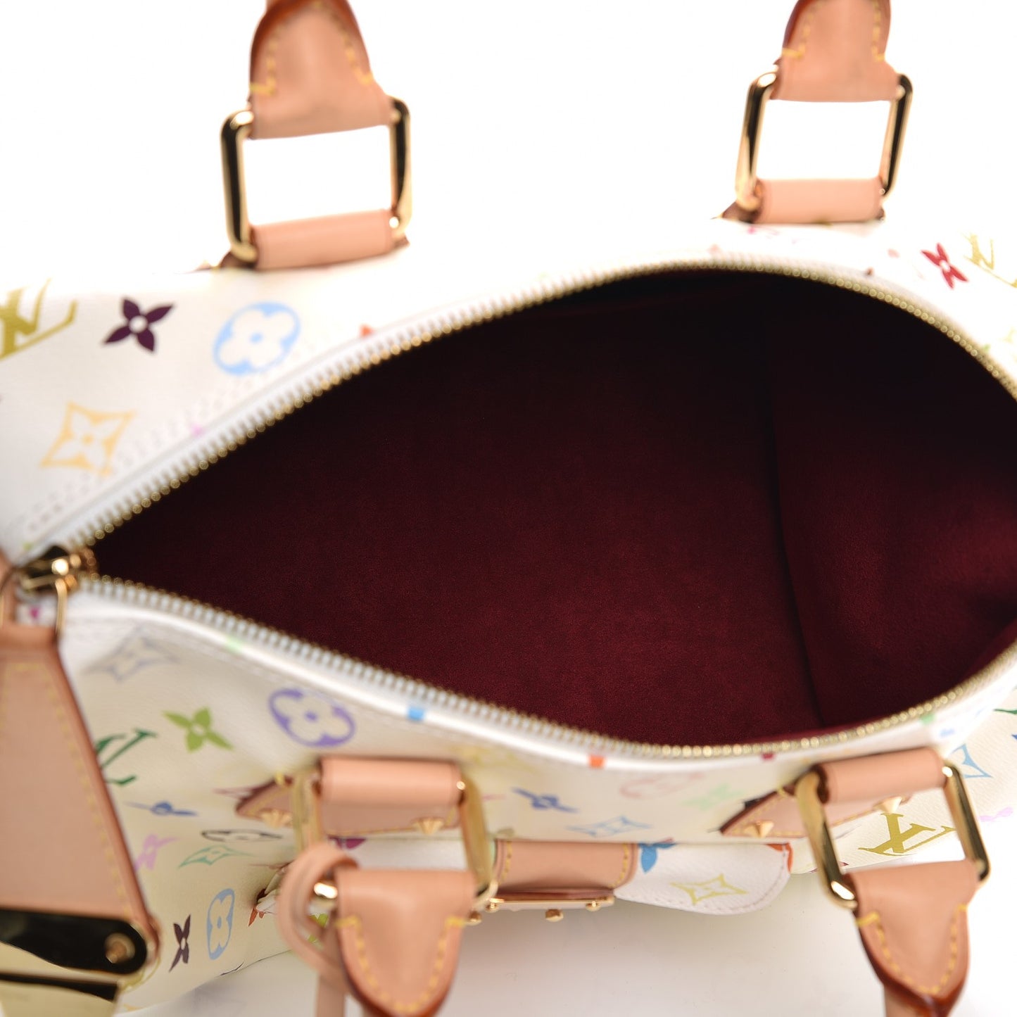 Monogram Multicolor Speedy 30 White