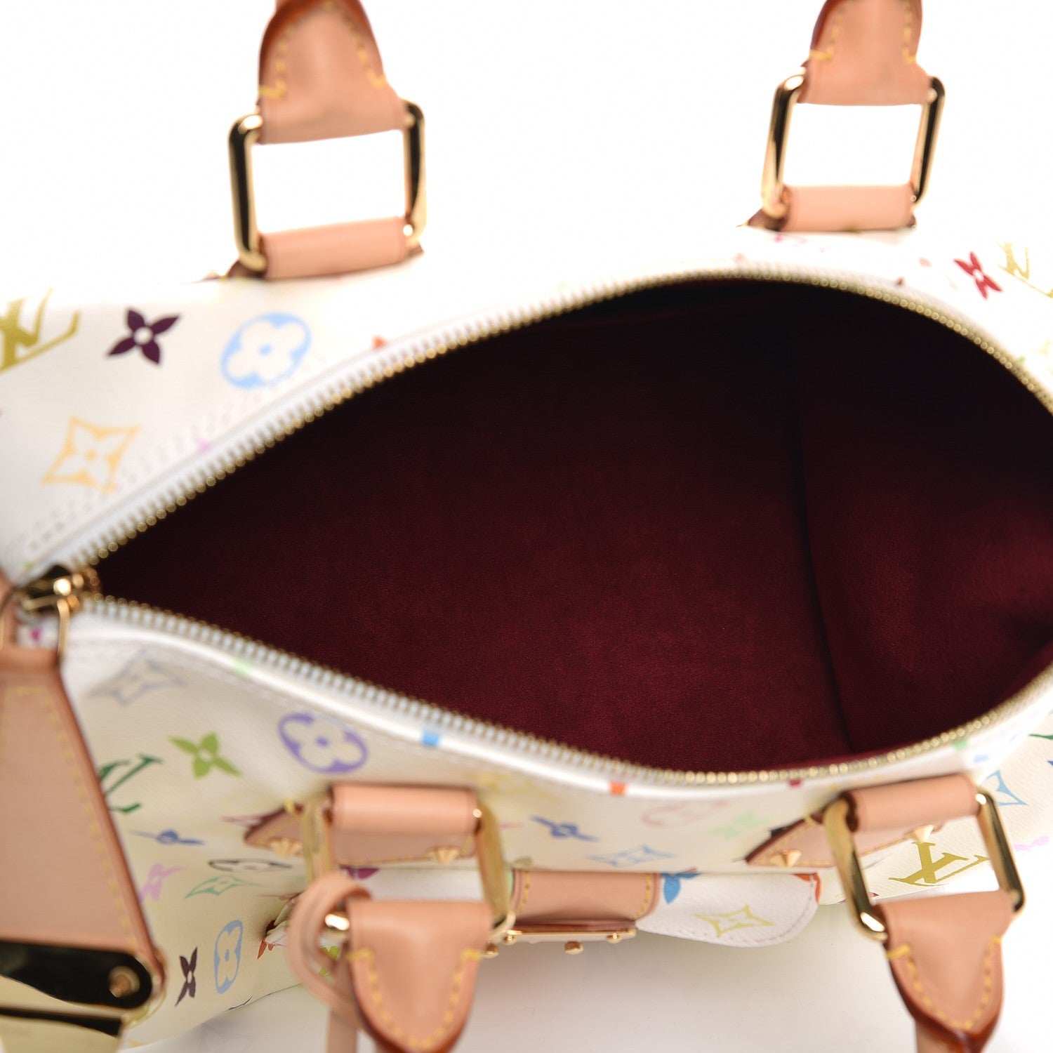 Louis Vuitton Monogram Multicolor Speedy 30 White 5 of 7
