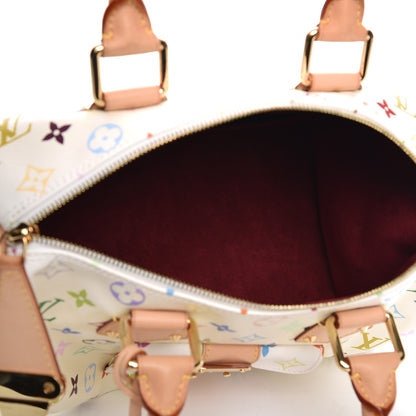 Louis Vuitton Monogram Multicolor Speedy 30 White 5 of 7
