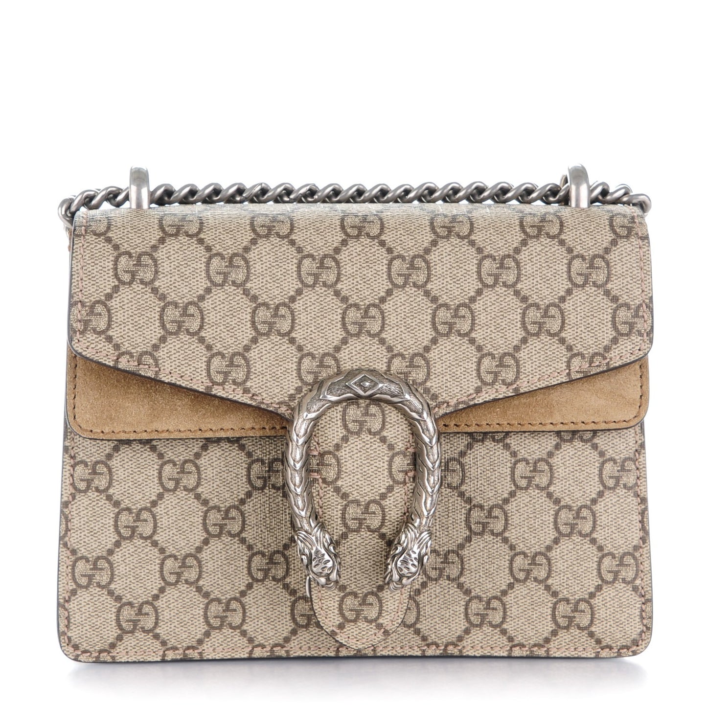 GG Supreme Monogram Mini Dionysus Shoulder Bag Taupe