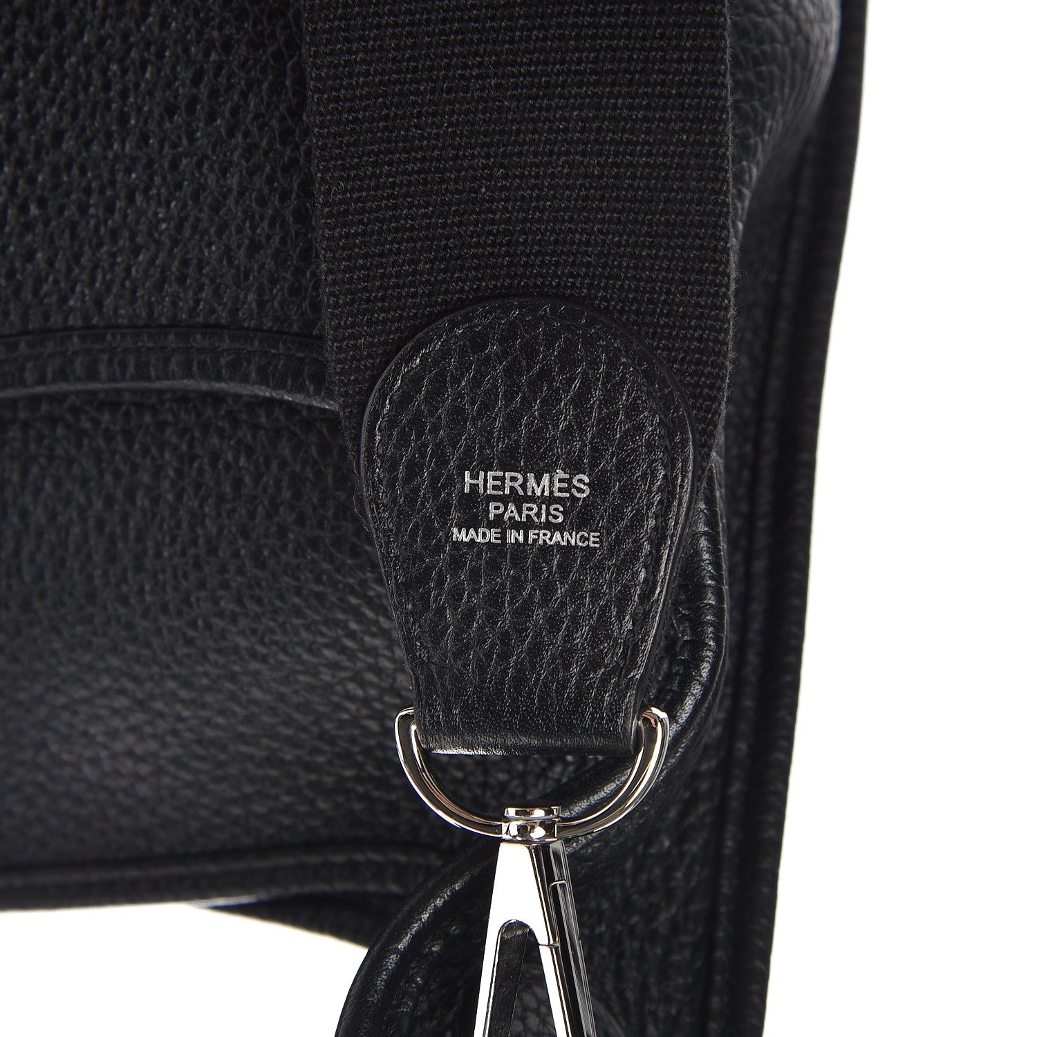 Hermes Taurillon Clemence Evelyne III GM Black 8 of 8