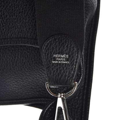 Hermes Taurillon Clemence Evelyne III GM Black 8 of 8
