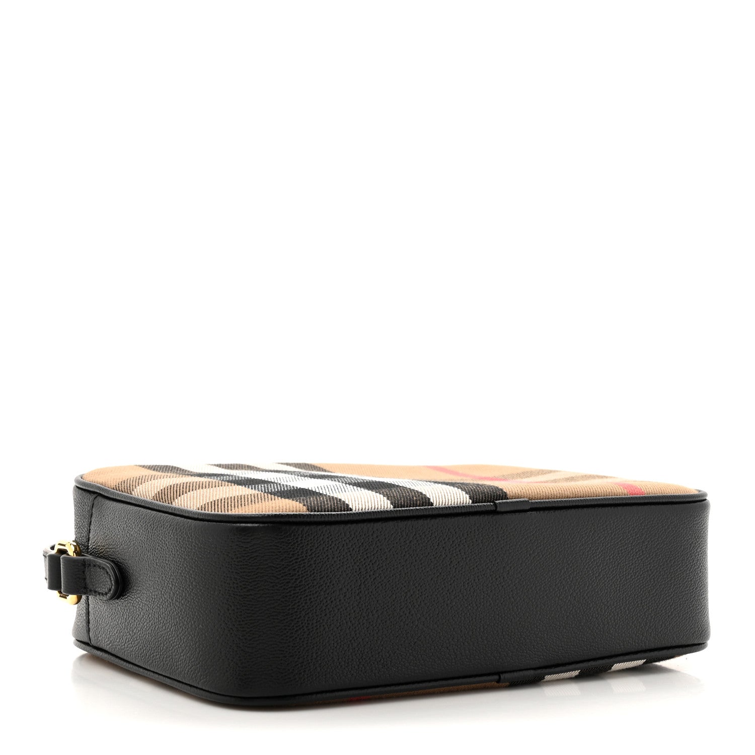 Burberry Giant Check Calfskin Large Camera Bag Black 4 of 9