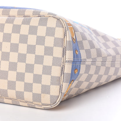 Louis Vuitton Damier Azur Summer Trunks Neo Neverfull MM 10 of 15