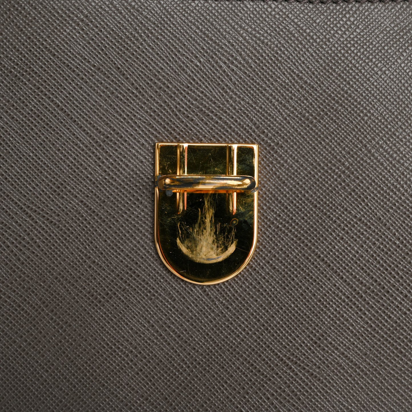 Saffiano Clutch Pouch Grey