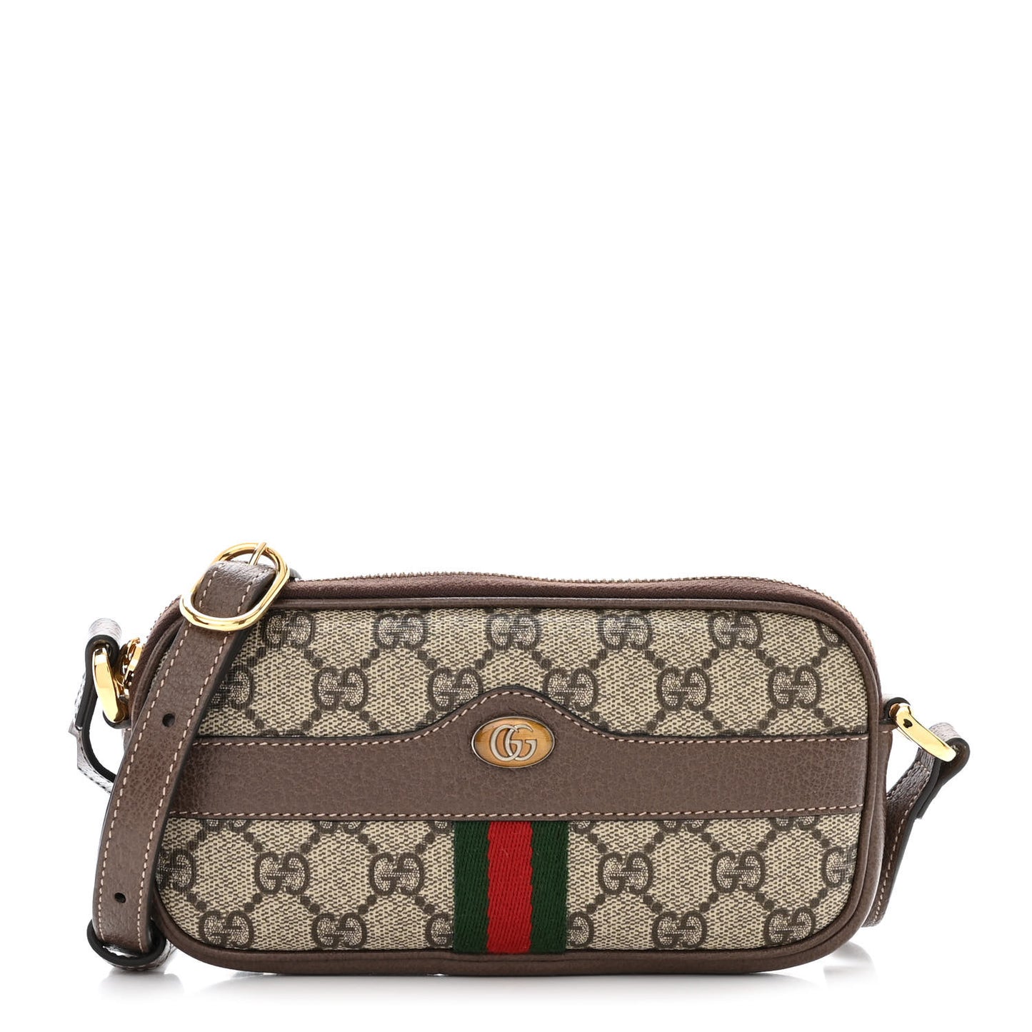 GG Supreme Monogram Web Mini Ophidia GG Bag Brown