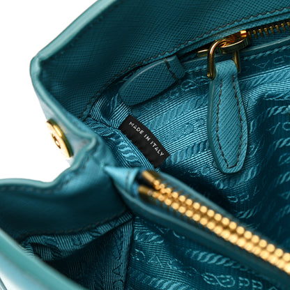 Prada Saffiano Lux Parabole Tote Turchese 7 of 10