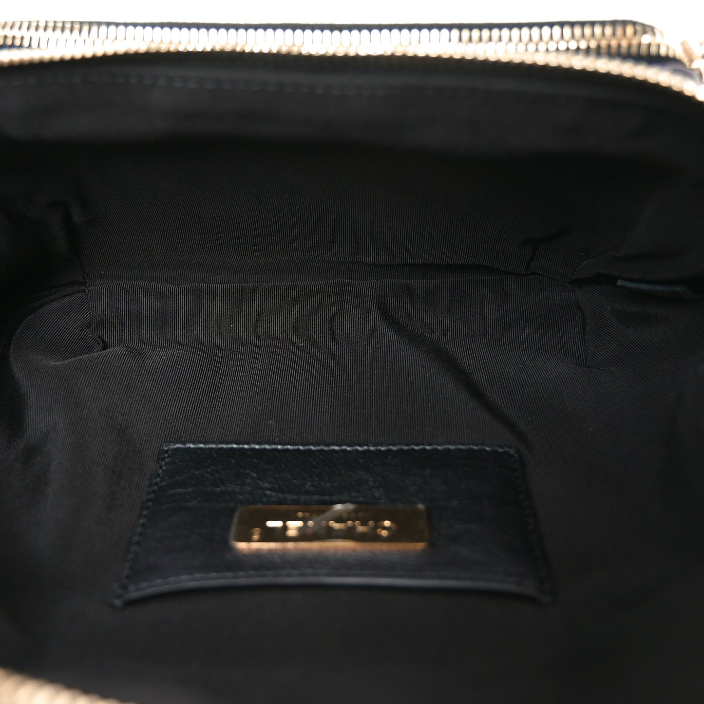 Iridescent Calfskin Quilted All About Waist Belt Bag Black