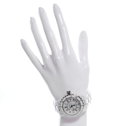 Chanel Stainless Steel Ceramic 38mm J12 Automatic Watch White 2 of 6