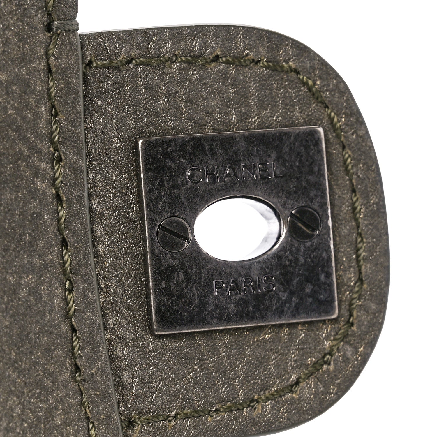 Chanel Metallic Calfskin Small Coco Twin Flap Dark Green 6 of 13