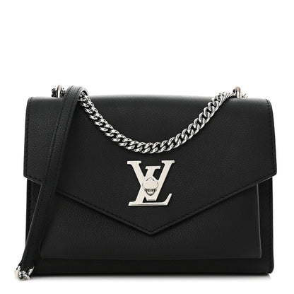 Louis Vuitton Soft Calfskin My Lockme Chain Bag BB Black 1 of 9