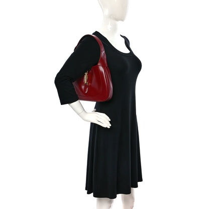 Gucci Boarded Dyana Lux Calfskin Small Jackie 1961 Hobo New Cherry Red 2 of 9