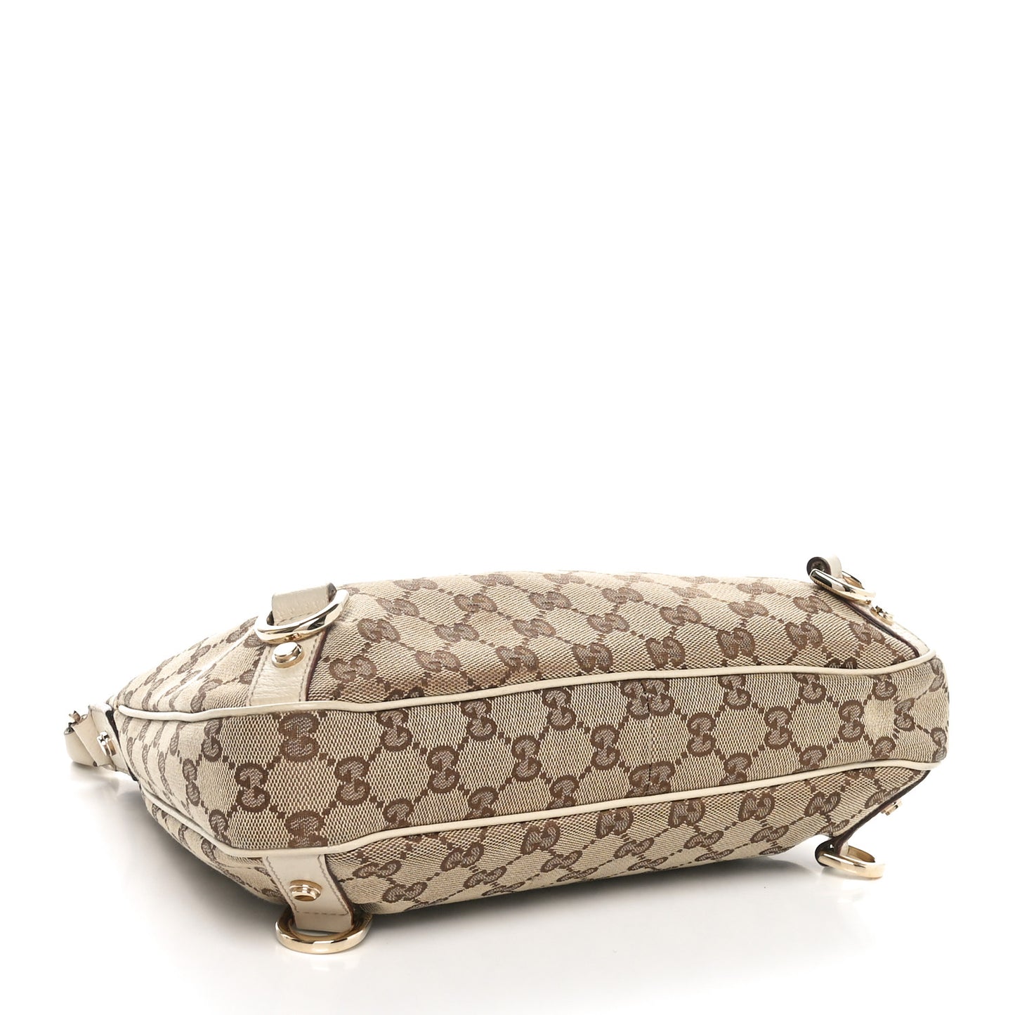 Monogram Medium Abbey D Ring Hobo Off White