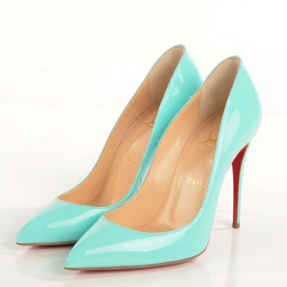Christian Louboutin Patent Pigalle Follies 100 Pumps 38.5 Opaline 3 of 7
