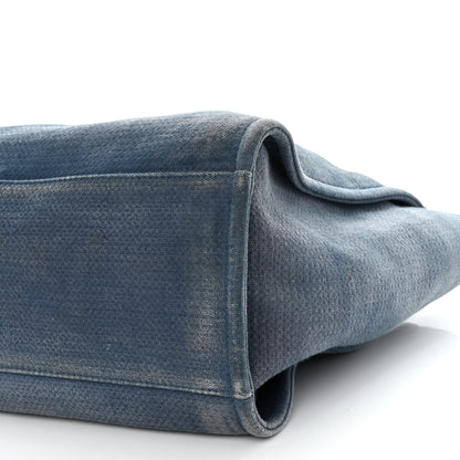 Chanel Canvas Medium Deauville Tote Blue 9 of 12